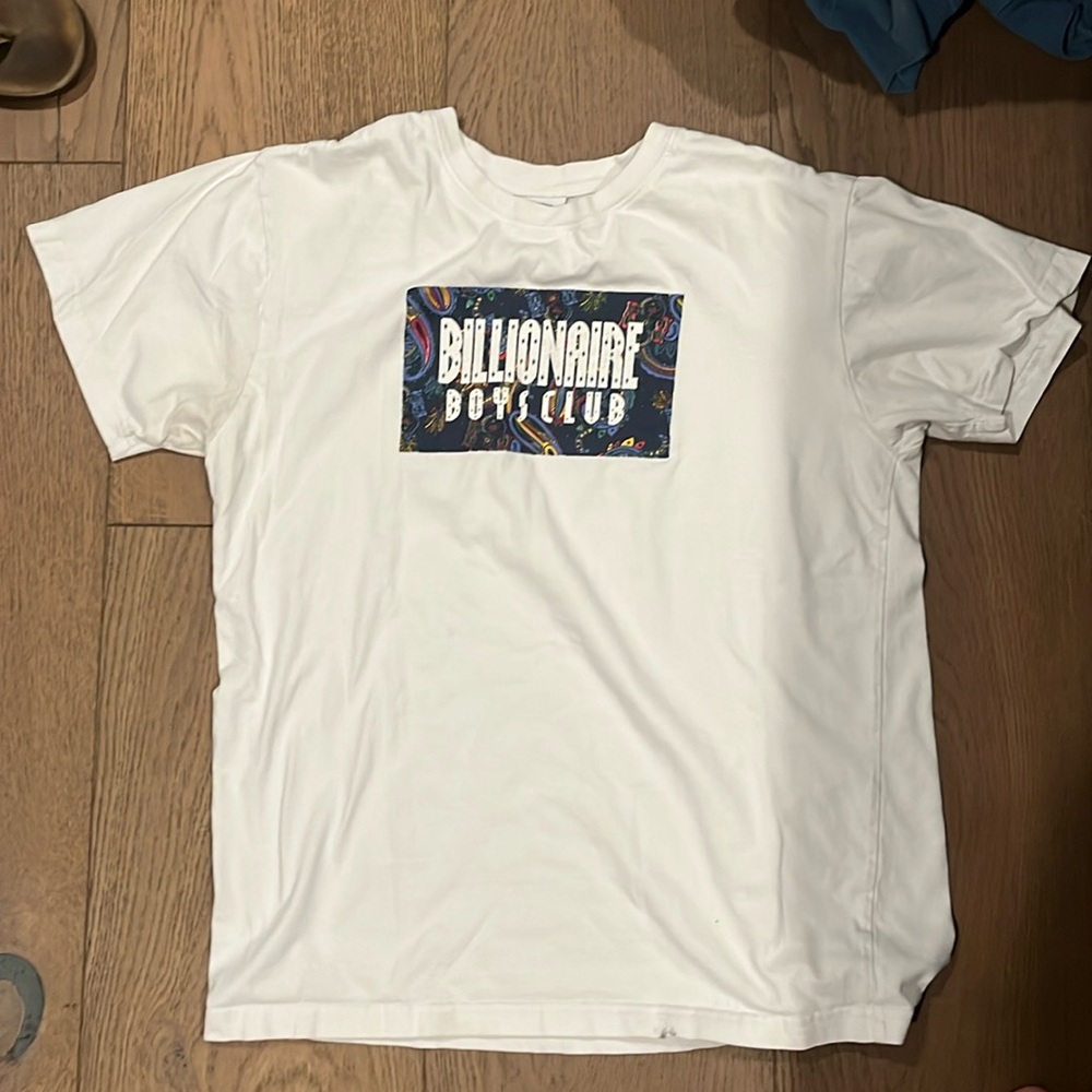 White Billionaire Boys Club Tee, size M